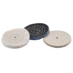 3 PC. 6" Buffing and Polishing Wheel Set