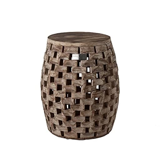 62419 Maya Oval Garden Stool, Natural