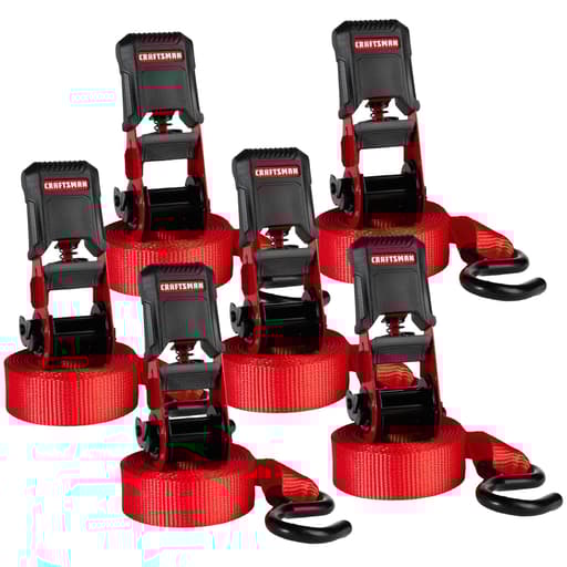 1" X 12' Ratchet Strap Set