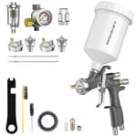 D1 LVLP Air Spray Gun Premium Kit, Easy to Use, Paint Gun for Cars & House DIY Painting, 1.3/1.5/1.7mm Nozzles, with Paint Sprayer Accessories