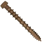 #10 x 1-3/4" Rustic Cedar Composite Decking Exterior Coated Wood Screw Torx/Star Drive Head - AQC Lumber Compatible