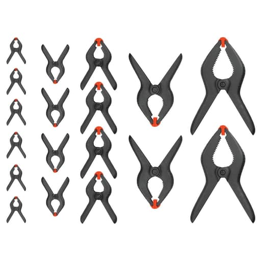 18-Piece Assorted Spring Clamp Set