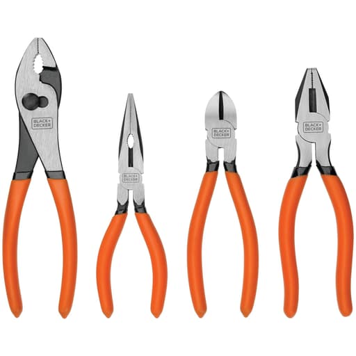 4 Piece Plier Set With Comfort Grips