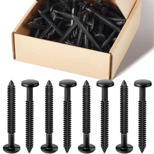 36 Pcs 3 Inch Vinyl Shutter Fastener Window Panel Peg Lok Pin Pegs Screws Shutter Spikes Anchor