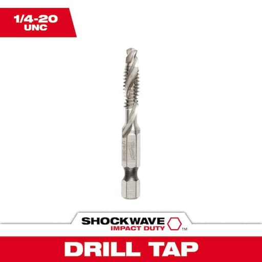 Shockwave 1/4 - 20 UNC Impact Drill Tap