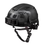BOLT Black Vented Safety Helmet with IMPACT ARMOR Liner