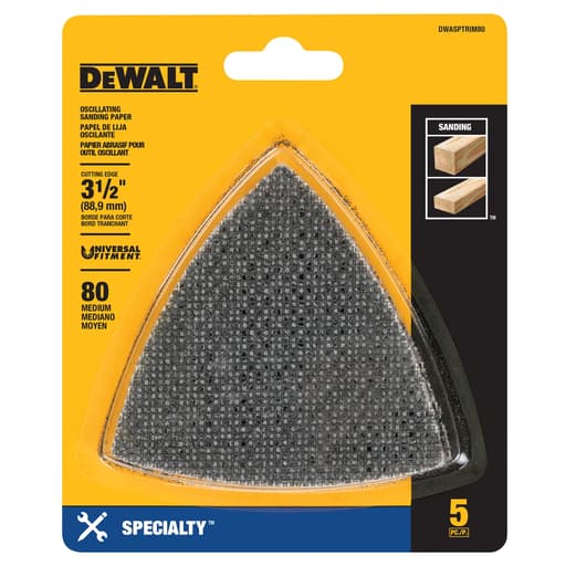 Mesh oscillating triangle sandpaper