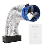 QC CL-7000 RF Classic Advanced Whole House Fan with Wireless Control - Up to 6924 CFM - Two Speed - Covers up to 3,462 SQFT - 10 Year Warranty - Removable Grille