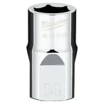 1/2" Drive Metric 6-Point Socket with FOUR FLAT™ Sides