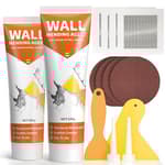 Drywall Repair Kit,Wall Patch Repair Kit,2 Pack Wall Patching Agent,Simple Filling of Wall Holes＆Efficient Crack Repair, Plaster Wall Repair,Apartment Friendly