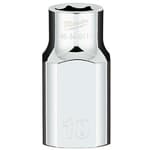 1/2" Drive Metric 6-Point Socket with FOUR FLAT Sides