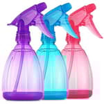 Plastic Spray Bottles - 12oz (3 Pack) Water Spray Bottle for Hair, Gardening, Grilling & Cleaning Solution - Empty Spray Bottles for Cat - Small Spray Bottle