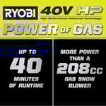 40V HP Brushless 21" Whisper Series Snow Blower Kit