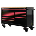63" Wide 11-Drawer Mobile Workstation