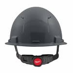 Gray Front Brim Vented Hard Hat