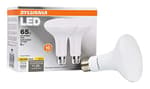 SYLVANIA LED Flood BR30 Light Bulb, 65W Equivalent Efficient 9W, 10 Year, 650 Lumens, Dimmable, 2700K, Soft White - 2 pack