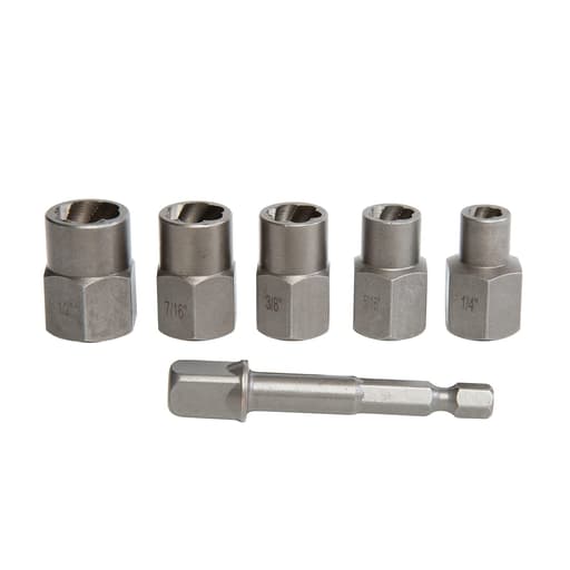 Screw Extractor, 6-Piece Set