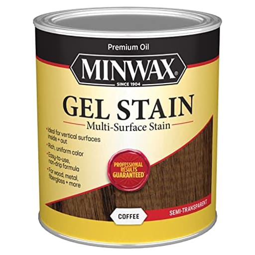 Gel Stain for Interior Wood Surfaces, Quart, Coffee