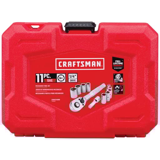11PC 1/4" DRIVE SAE MECHANICS TOOL SET