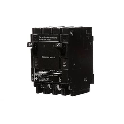 QSA2020SPD Whole House Surge Protection with Two 20-Amp Circuit Breakers for Use Only on Siemens Panels