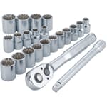 3/8-in 6 Point Universal Socket Set