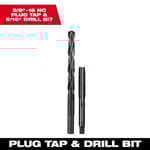 3/8"-16 NC Straight Flute Plug Tap & 5/16" Drill Bit