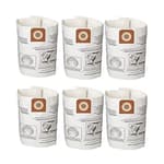 Pack 6 Vacuum Bags For Craftsman 16 to 20 gallon Shop Vac and Ridgid 16 Gal Shopvac Dust Collection Bags, CMXZVBE38749 Replacement Parts Accessories Kit