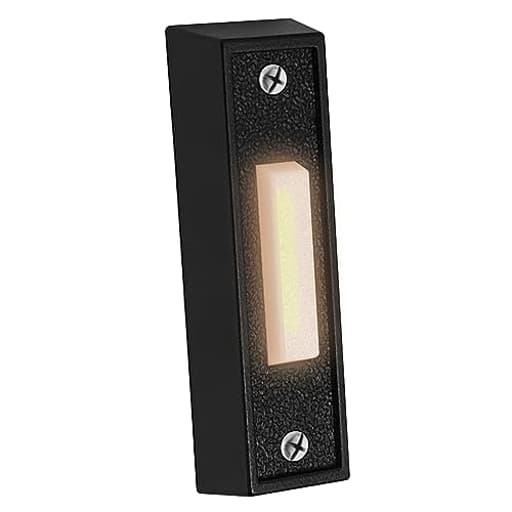 LED Lighted Doorbell Button Push Switch Wall Mounted For Chime Ring