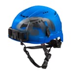 BOLT Blue Vented Safety Helmet with IMPACT ARMOR Liner