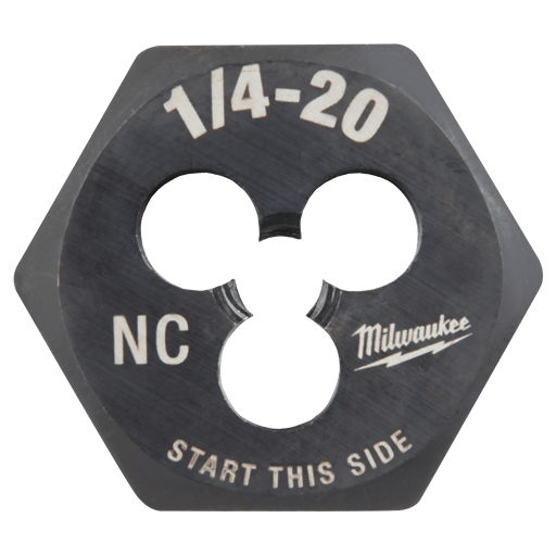 1/4"-20 NC 1-Inch Hex Threading Die