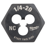 1/4"-20 NC 1-Inch Hex Threading Die