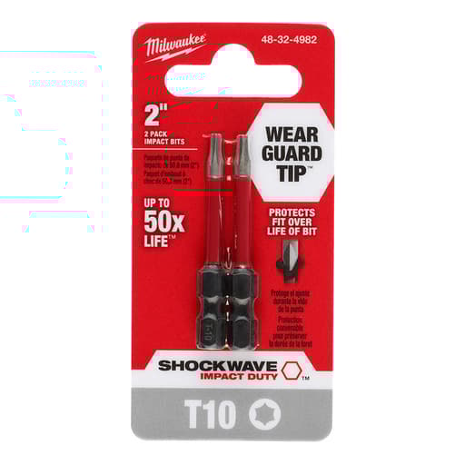 SHOCKWAVE Impact Duty 2" T10 Bit 2PK
