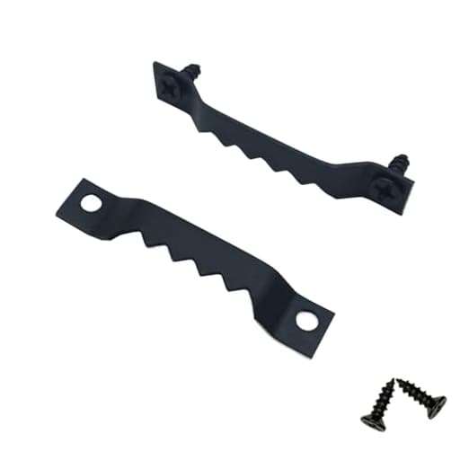50 Pack Small Sawtooth Picture Hangers - Steel Picture Hanging Solutions with Screws, for Hanging Clock Paintings Artwork Frame Hooks