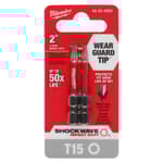 SHOCKWAVE Impact Duty 2" T15 Bit 2PK