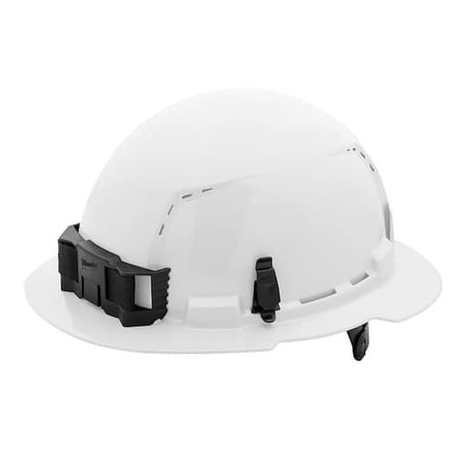 White Full Brim Vented Hard Hat