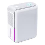 2 In 1 Small Humidifier Dehumidifier Combo, Humidifiers Dehumidifier For Home Bedroom With Drain Hose Temperature Display,4 Modes,7 Color LED Lights,Timer Set