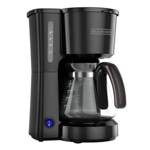 5-Cup Coffee Maker; Compact Design