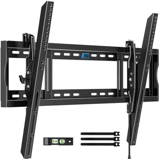 Heavy Duty Tilt TV Wall Mount Bracket for 48-120 Inch Flat/Curved TVs, 200Lbs Capacity, Fits 16/18/24 Inch Studs, Max VESA 800x600mm for LED OLED LCD