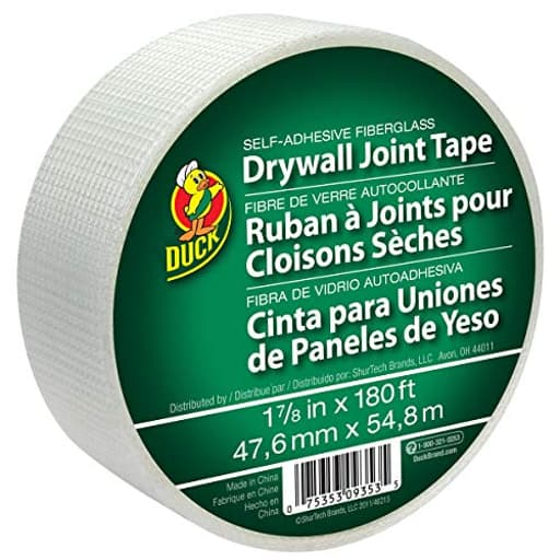 Brand 1.88-Inch by 180 Feet Single Roll Self-Adhesive Fiberglass Drywall Joint Tape, White