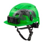Front Brim Vented Safety Helmet with Impact Armor Liner