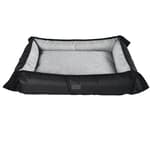 Four Way Pet Bed for Small Dogs 20 x 16 x 3 in (Black)