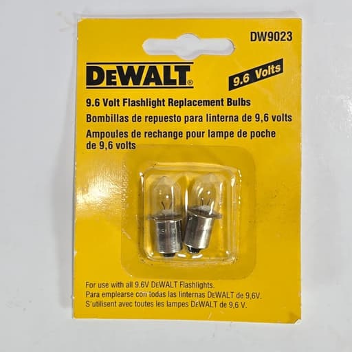 9.6 Volt Flashlight Bulb