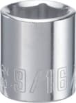 1/4-in Drive 9/16-in 6 Point SAE Shallow Socket