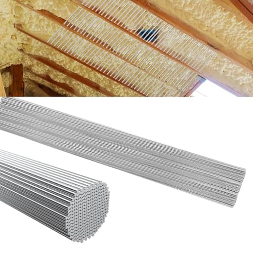 16 Inch Insulation Support Wire,50 Pcs Insulation Bracket Metal Insulated Support Rods,Stainless Steel Metal Insulated Wire for Attic,Garage,Ceiling Insulated,Basement