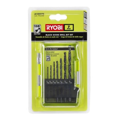 Black Oxide Drill Bit Set (7-Piece)