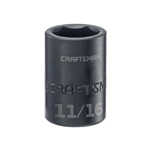1/2-in Drive 11/16-in SAE Impact Shallow Socket