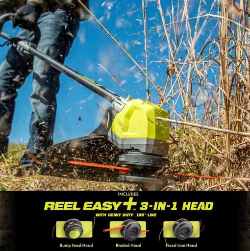 40V HP Brushless Whisper Series 17" Carbon Fiber Shaft String Trimmer