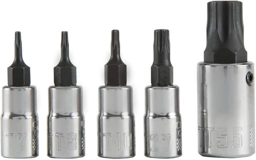 Tamperproof TORX Bit Socket Set (5 pc)