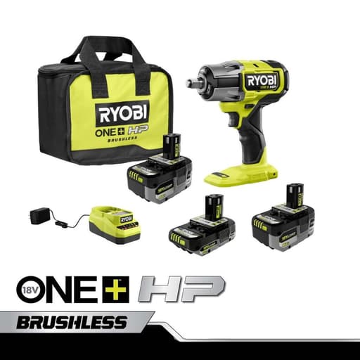 18V ONE+ Lithium High Performance Starter Kit with Free 18V HP Brushless 4-Mode 1/2" Impact Wrench