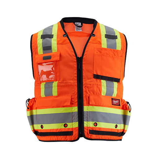 Class 2 Surveyor's High Visibility Safety Vest - 4XL/5XL